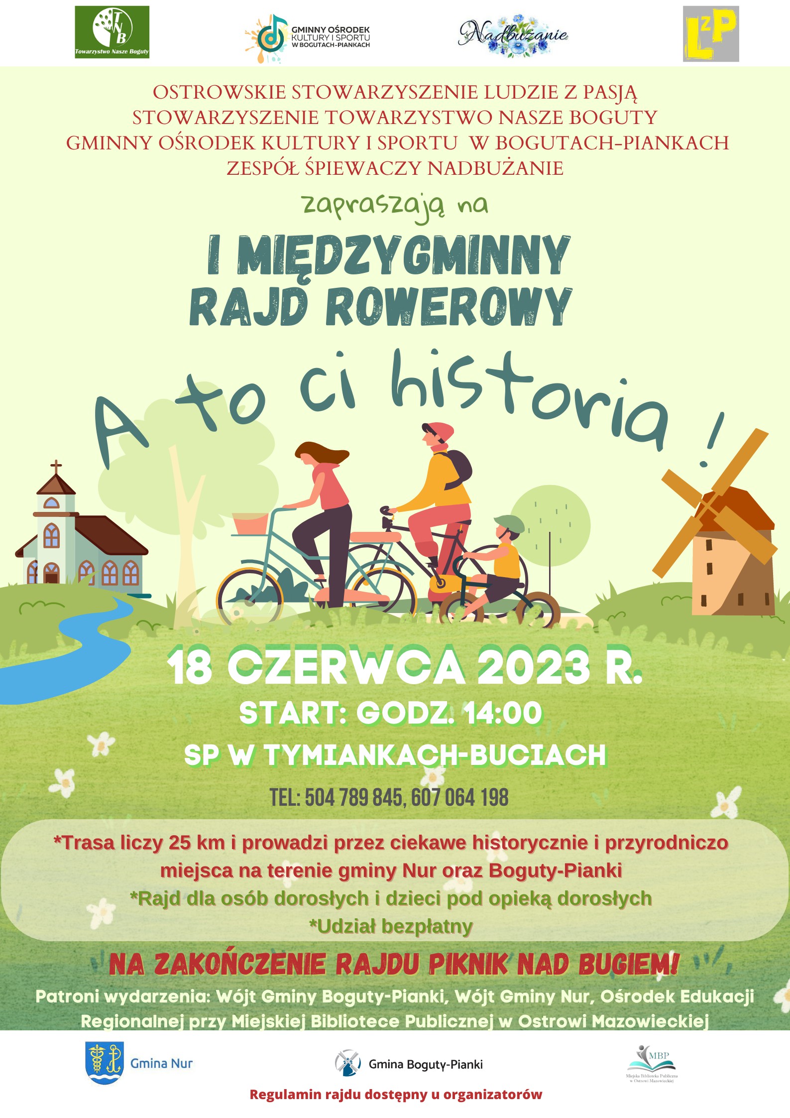 I Rajd Rowerowy plakat